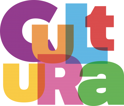 Letreiro colorido escrito Cultura, representando projetos culturais incentivados